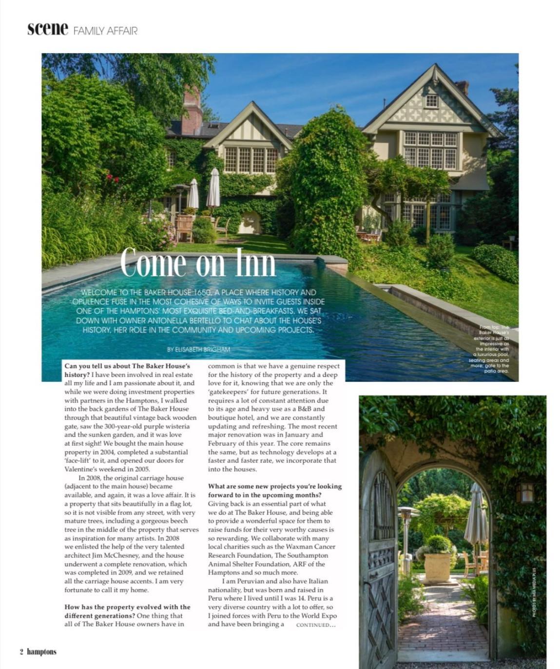 The Baker House 1650 Panzió East Hampton Kültér fotó